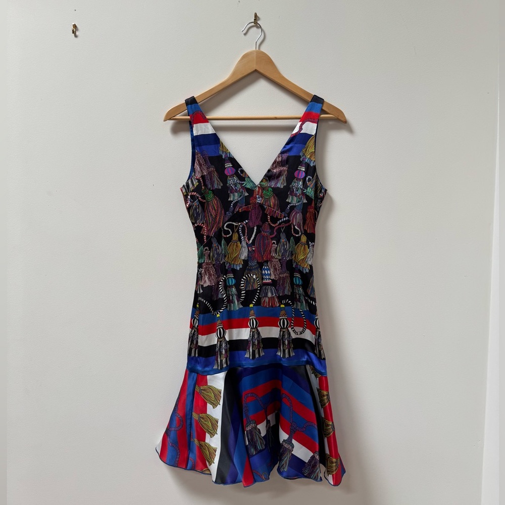 Leitmotiv Silk Print Dress
